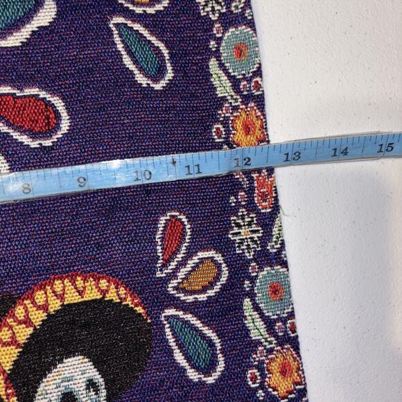 Dia De Los Muertos Day Of The Dead Wall Brocade Decor Hanging Art Skeletons NWT - Picture 5 of 5